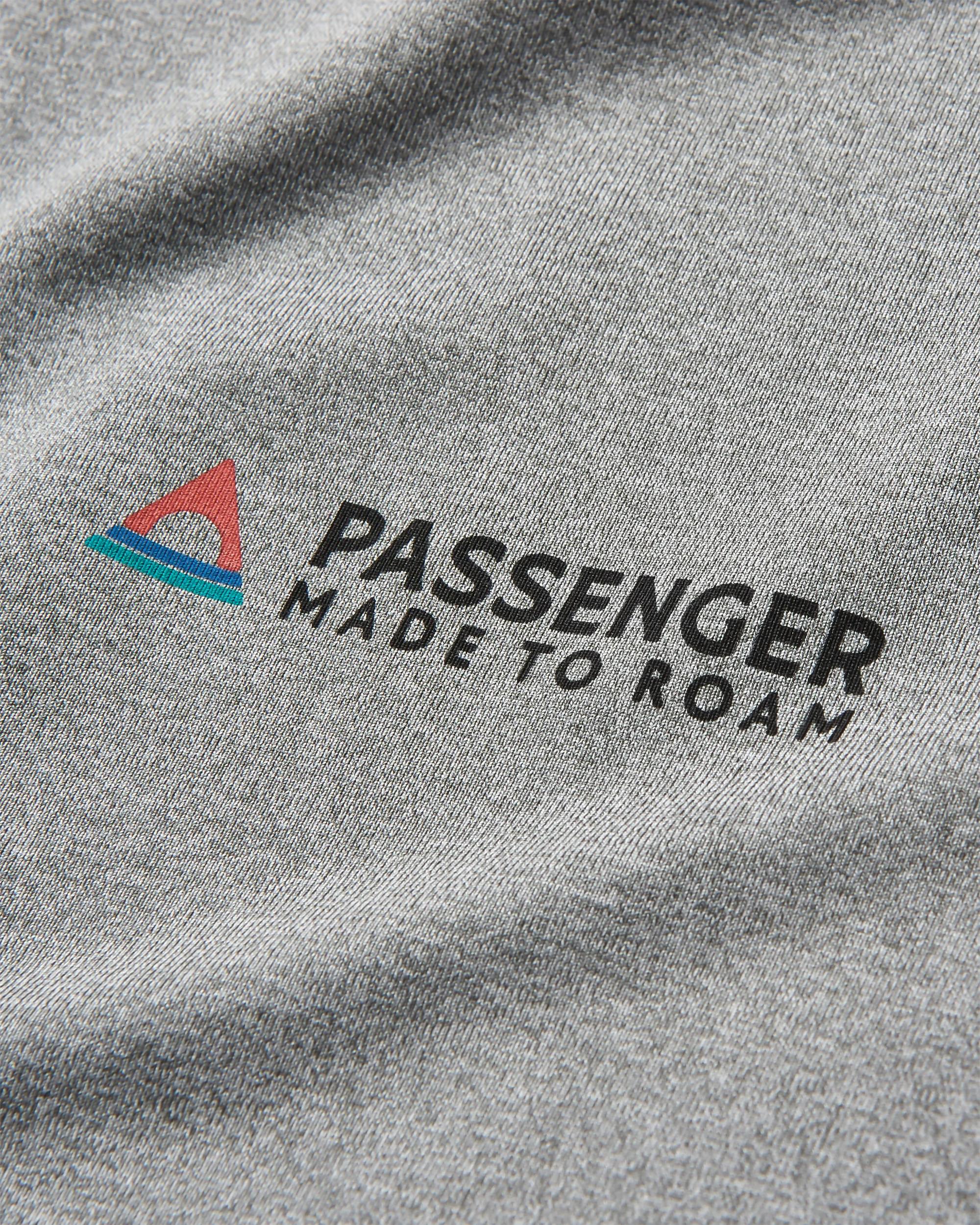 All Day Active Recycled T-Shirt - Grey Marl - Flatlay