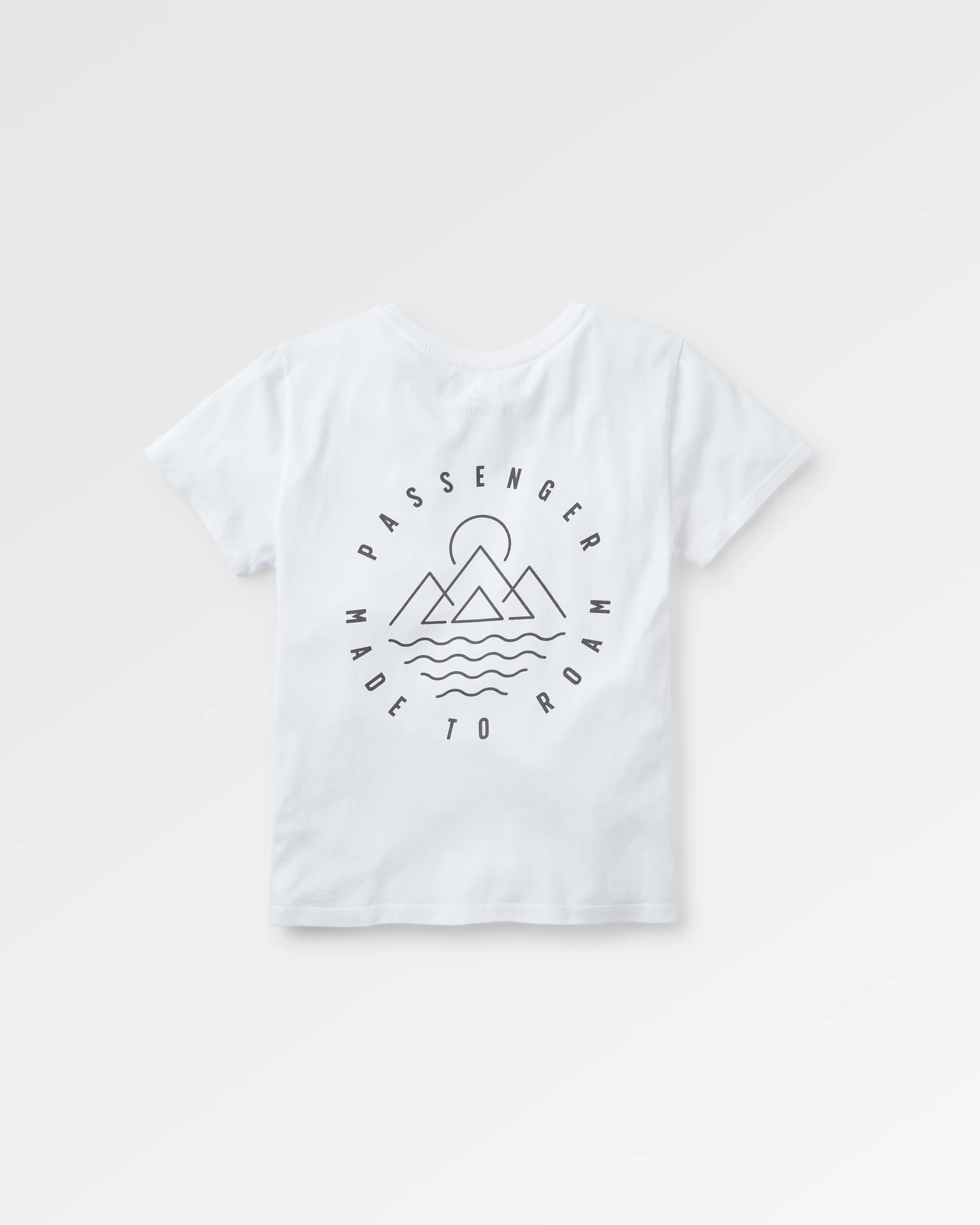 Remote Recycled Cotton T-Shirt - White - Flatlay