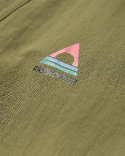 Seek Out Water Resistant Anorak - Khaki - Flatlay