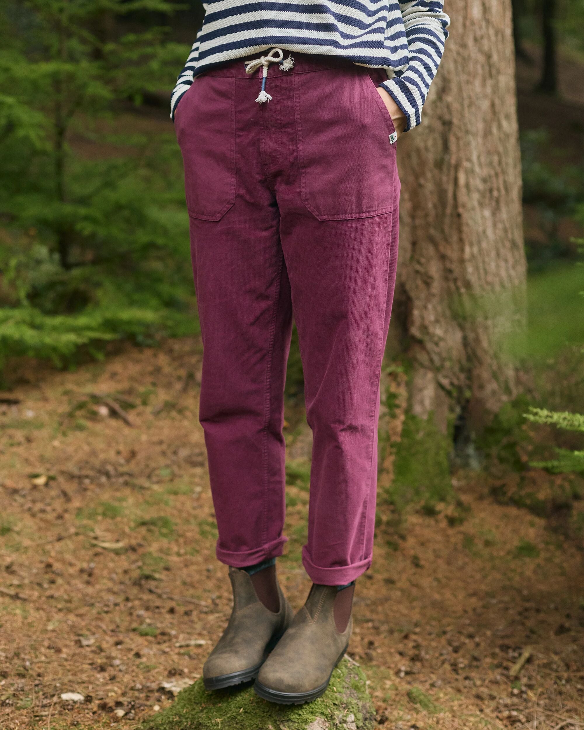Avian Cord Trouser - Fig - Lifestyle