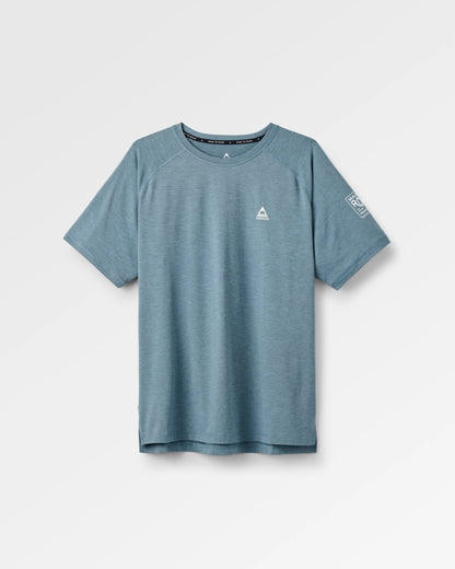 Light Ray Lightweight Surf T-Shirt - Storm Grey Marl - Flatlay