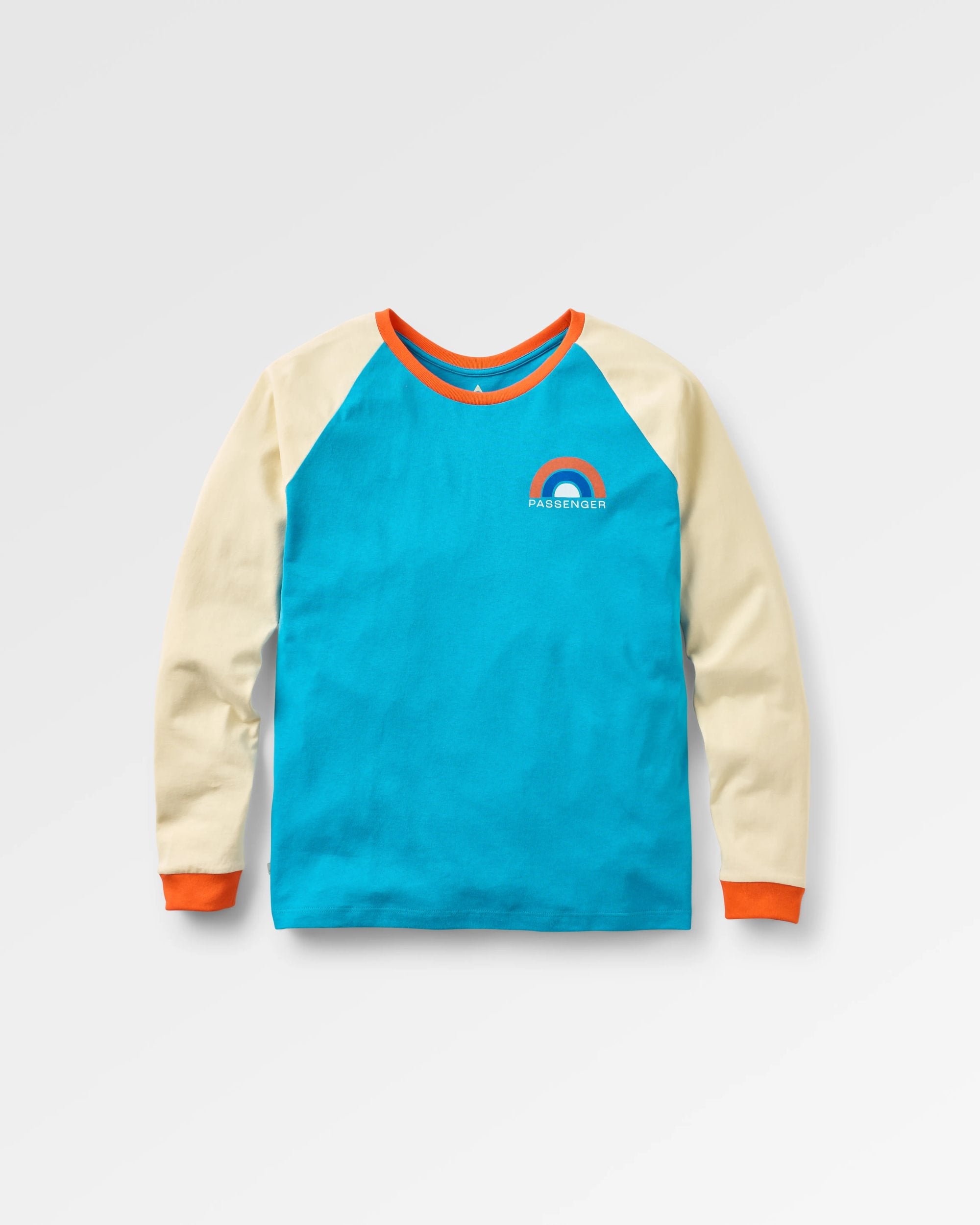 Riser Recycled Cotton LS T-Shirt - Bluejay - Flatlay