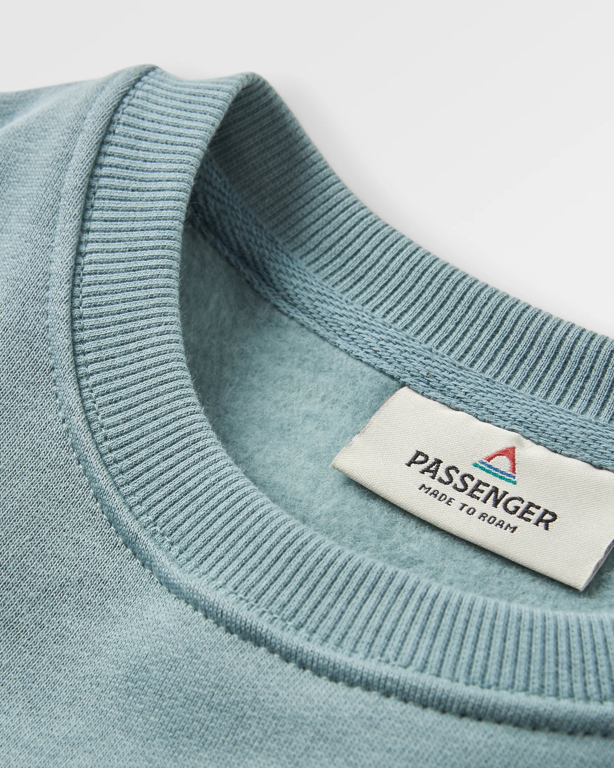 Waves & Trees Organic Cotton Sweatshirt - Stormy Sea - Flatlay