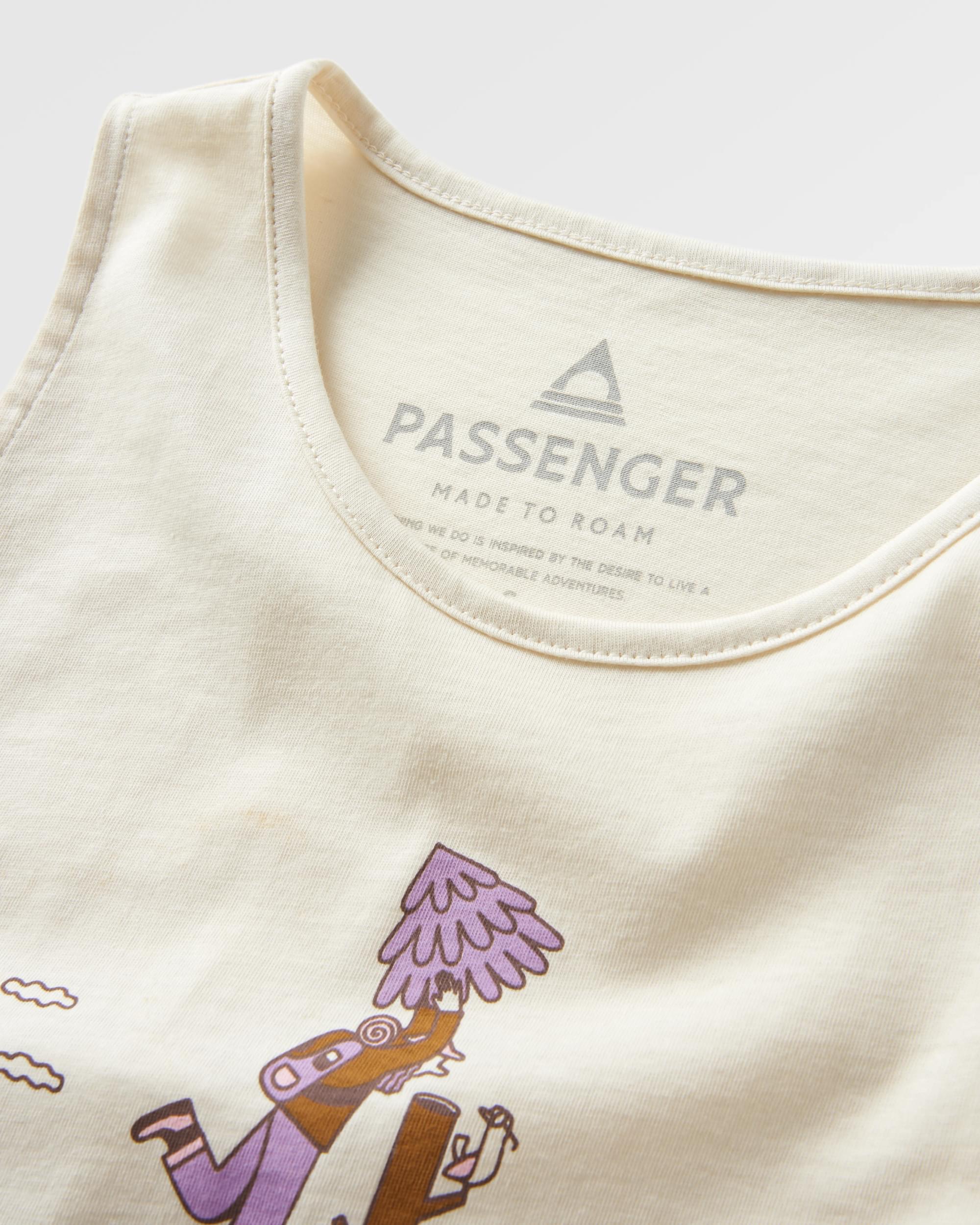 Go Forage Organic Cotton Vest - Birch - Flatlay