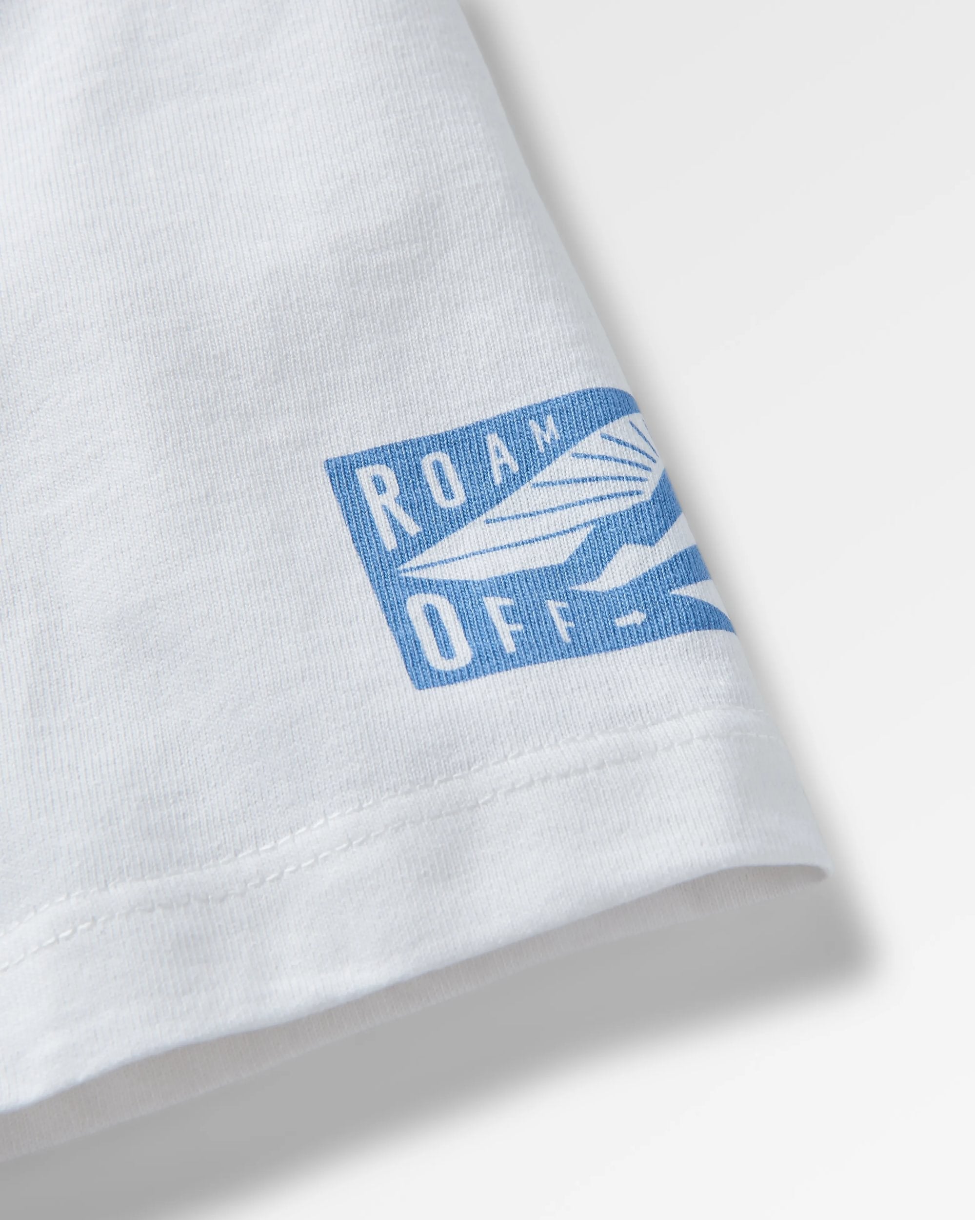 Icon Recycled Cotton T-Shirt - White - Flatlay