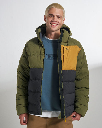 Kindlewood Down Jacket - Faded Black/Khaki - Studio Model