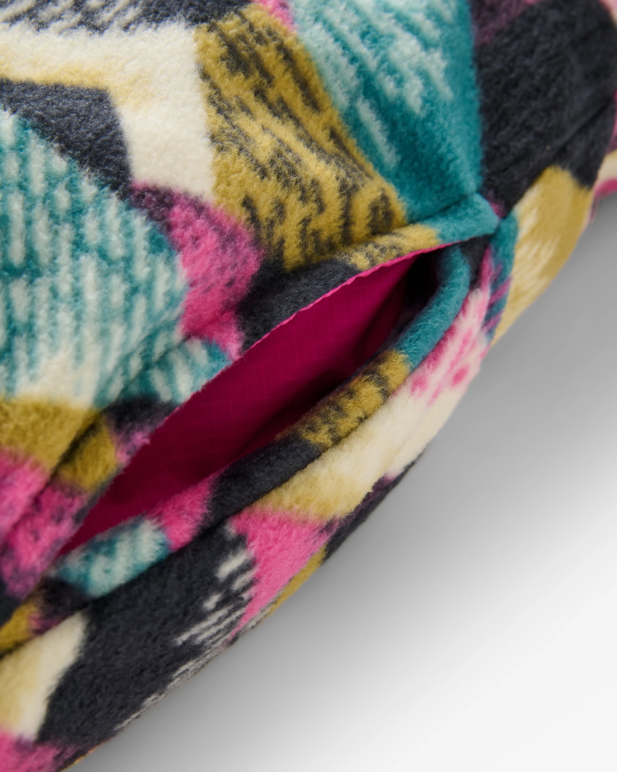 Ace Recycled Polar Fleece Dungarees - Mosaic Mountain Charcoal - Flatlay