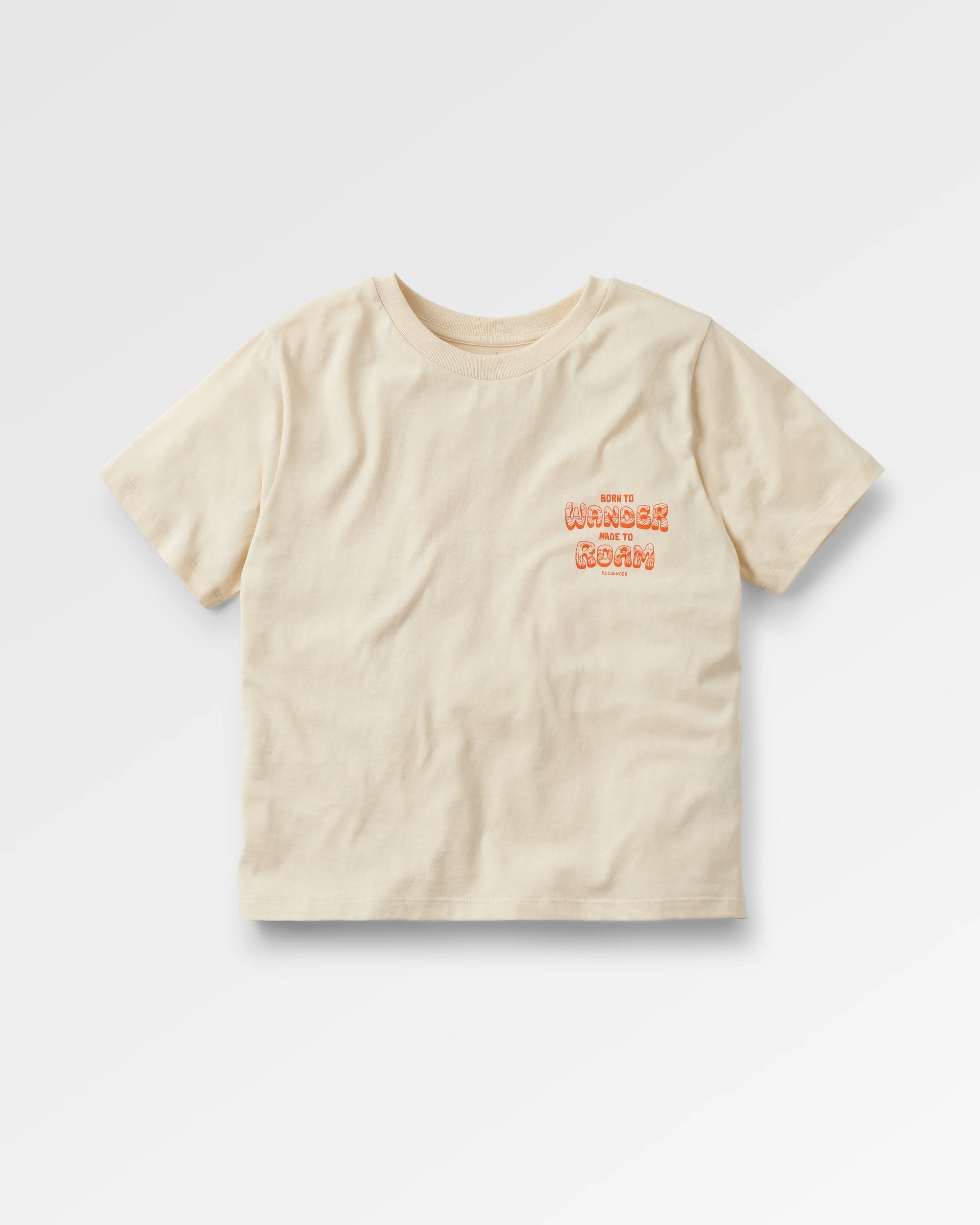 Woodcut Recycled Cotton T-Shirt - Birch - Flatlay