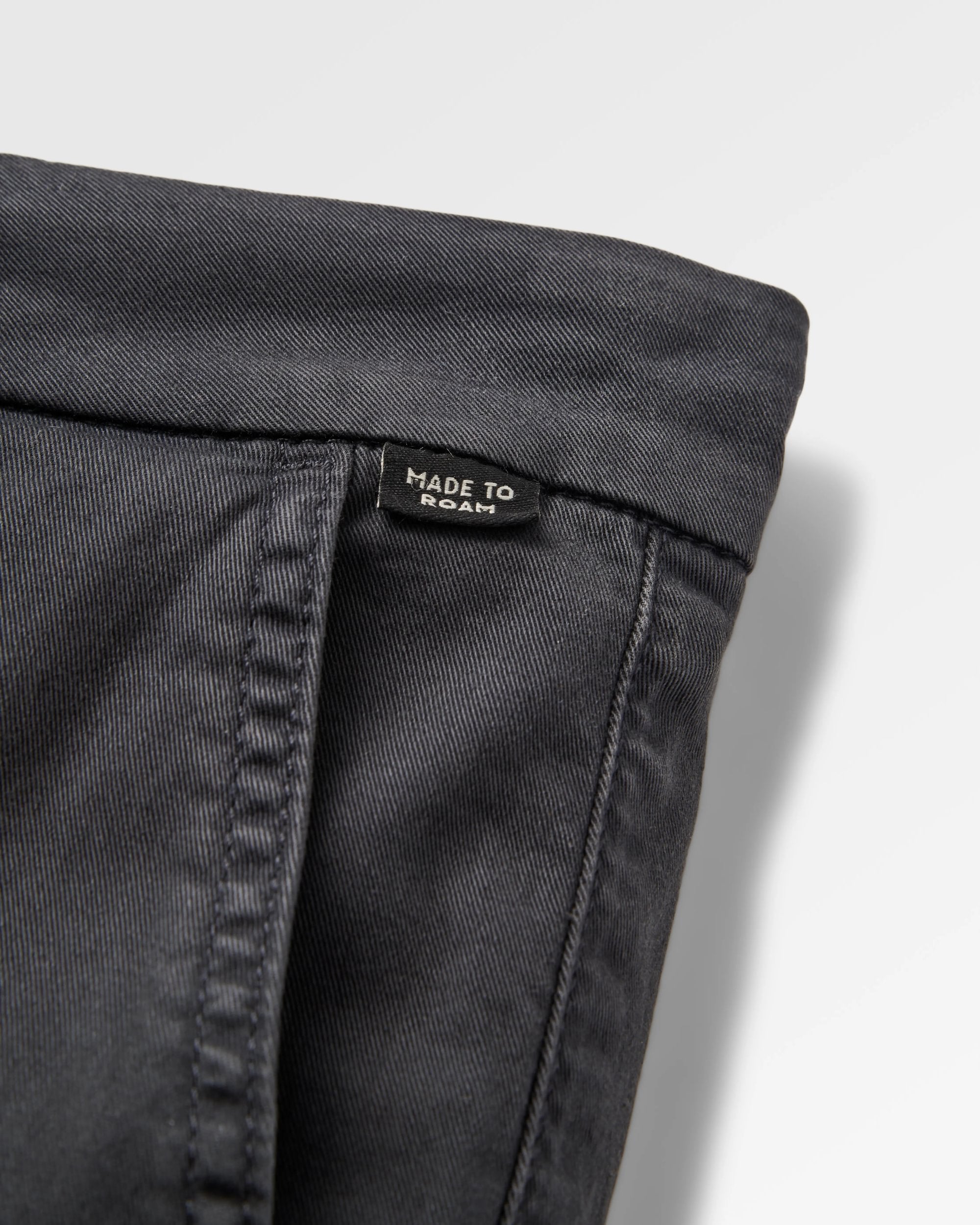 365 Organic Cotton Shorts 2.0 - Faded Black - Flatlay