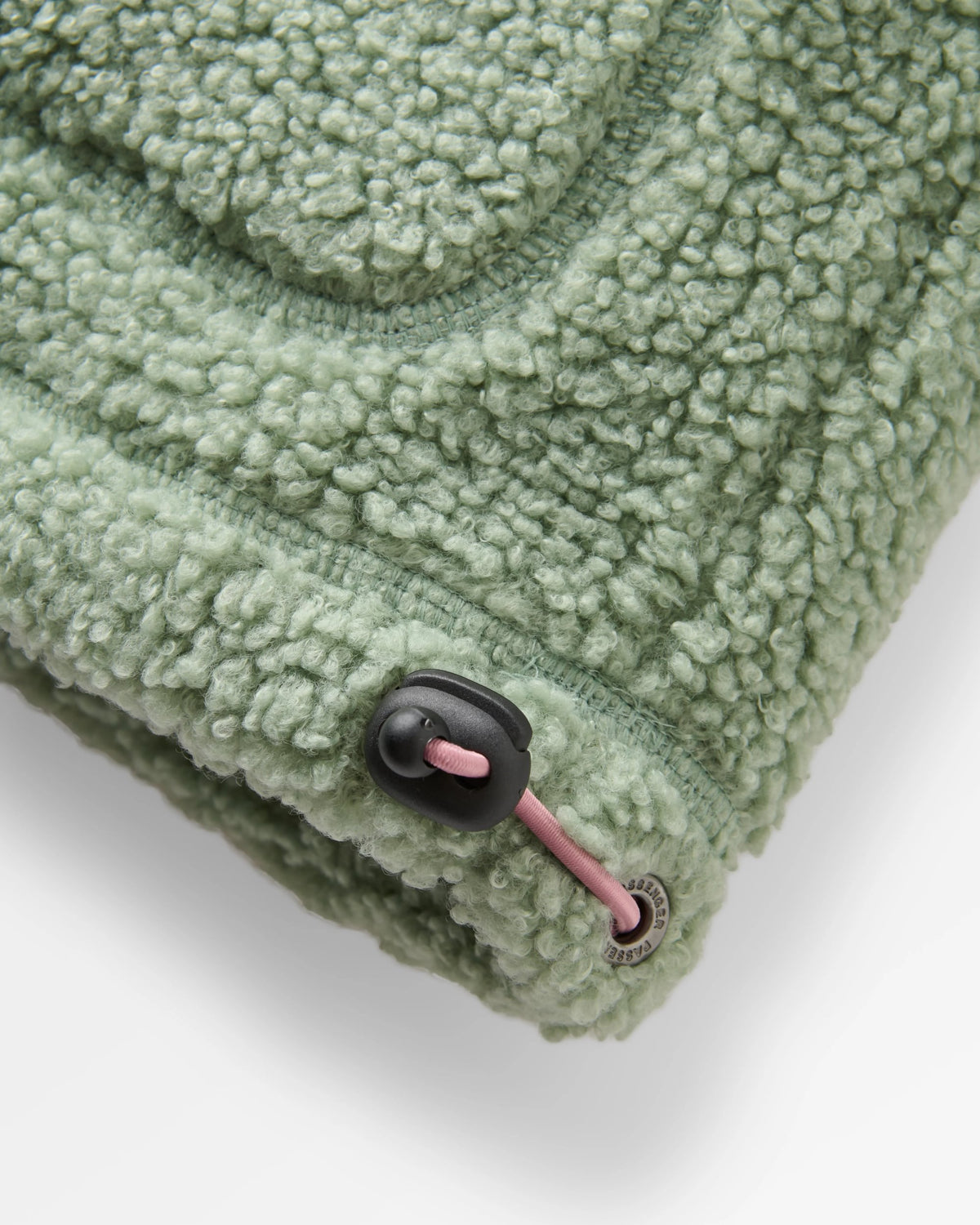 Clover Sherpa Fleece Pullover - Pistachio - Flatlay