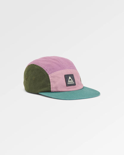Fixie Organic 5 Panel Cap 2.0 - Grape Multi - Flatlay