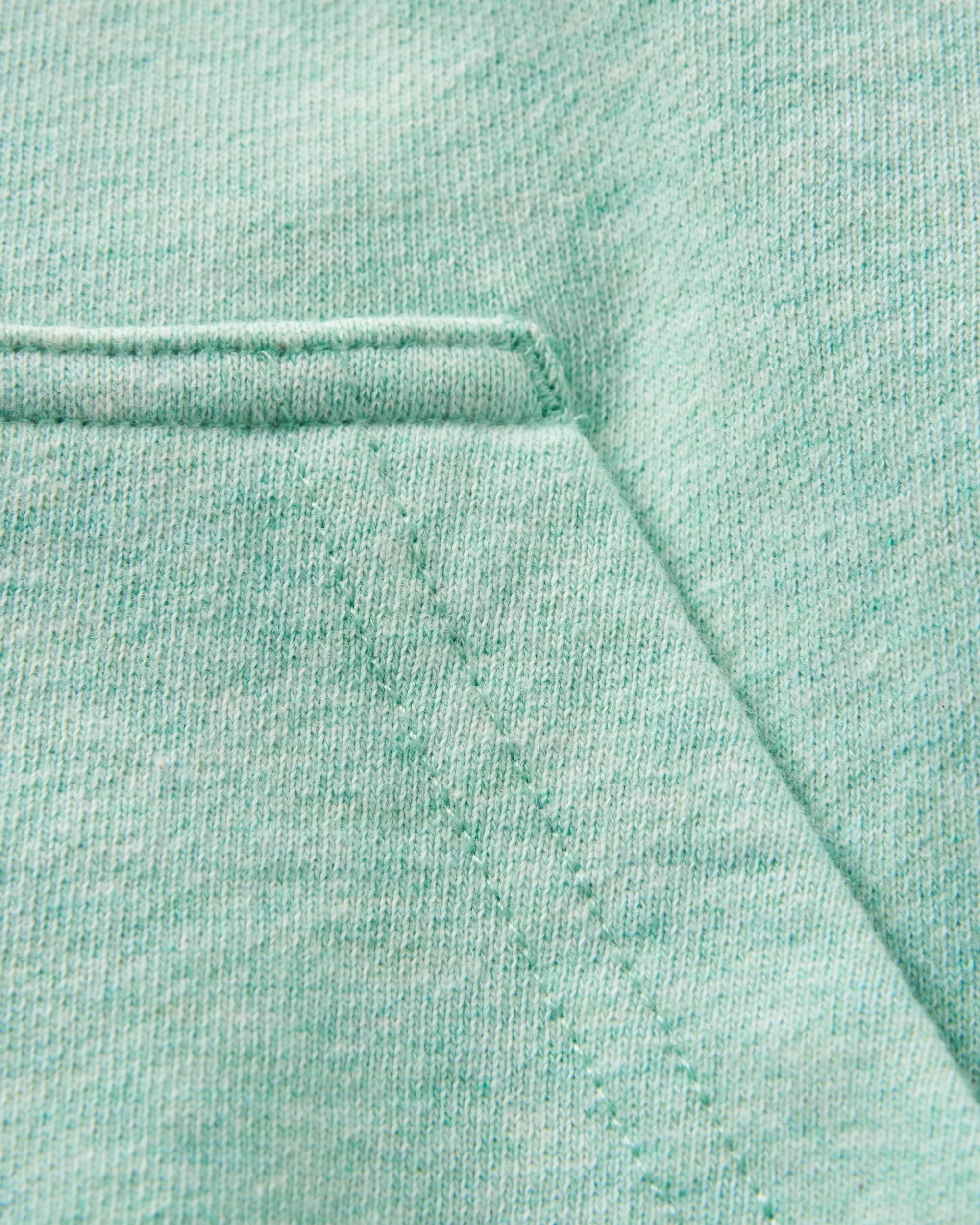Laidback Organic Cotton Hoodie - Aqua Marl - Flatlay
