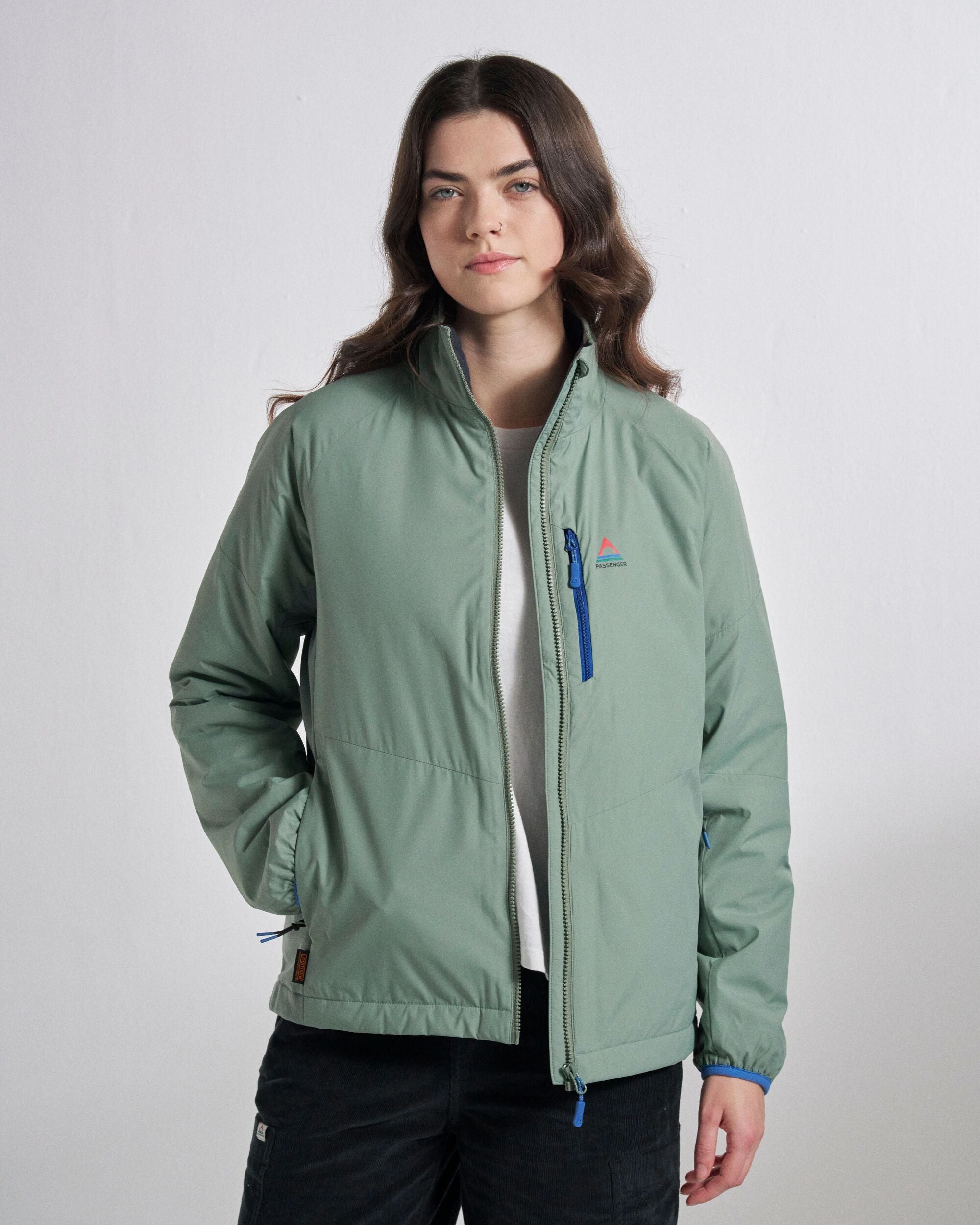 Shasta Lightweight Recycled Thermore® Hoodless Jacket - Pistachio - Studio Model