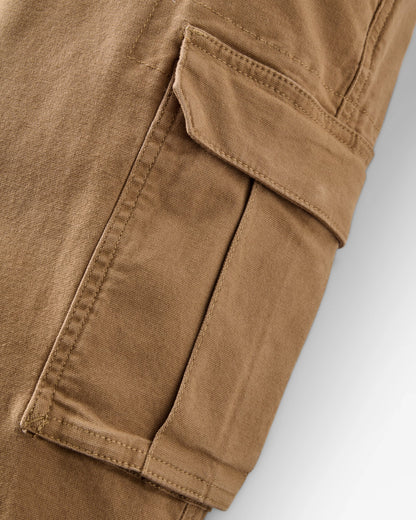 Lakeside Cargo Trouser - Caramel - Flatlay