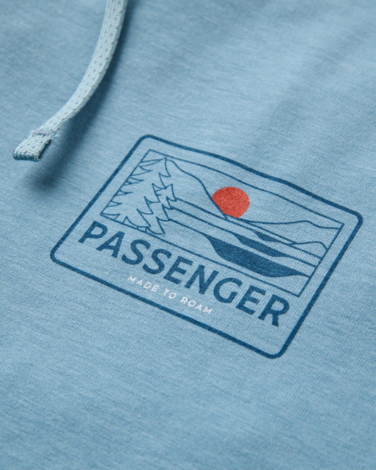 Roamscreen UPF50 Hoodie - Faded Denim - Flatlay