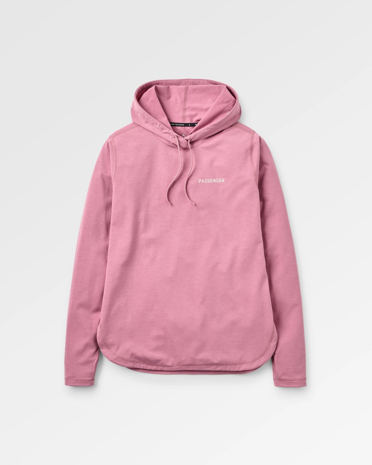 Roamscreen UPF50 Women's Hoodie - Pink Haze - Flatlay