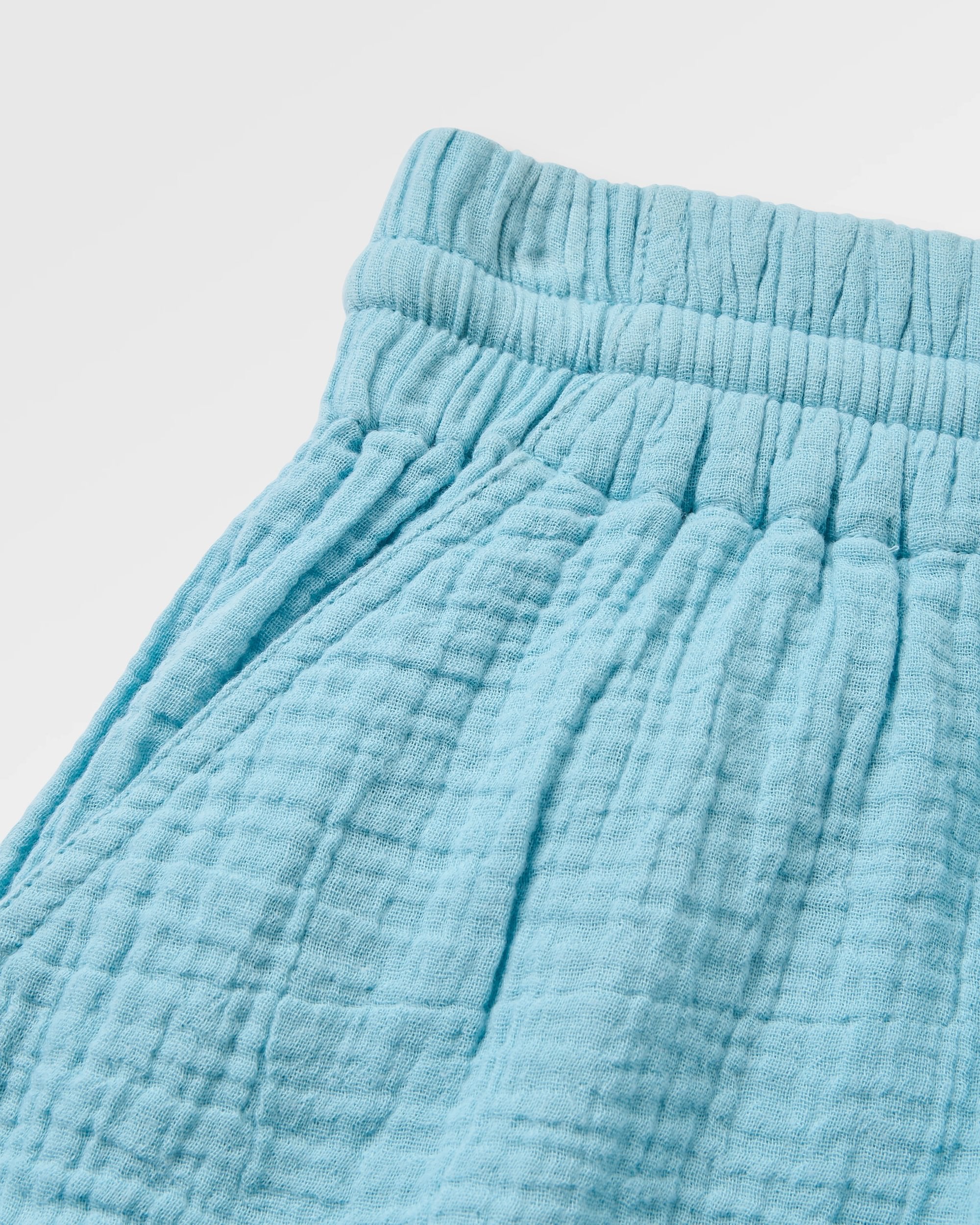 Waveney Short - Retro Blue  - Flatlay