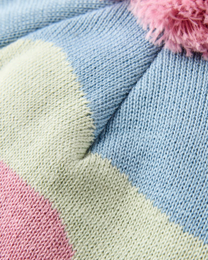Scenic Bobble Beanie - Scenic Stormy Blue - Flatlay