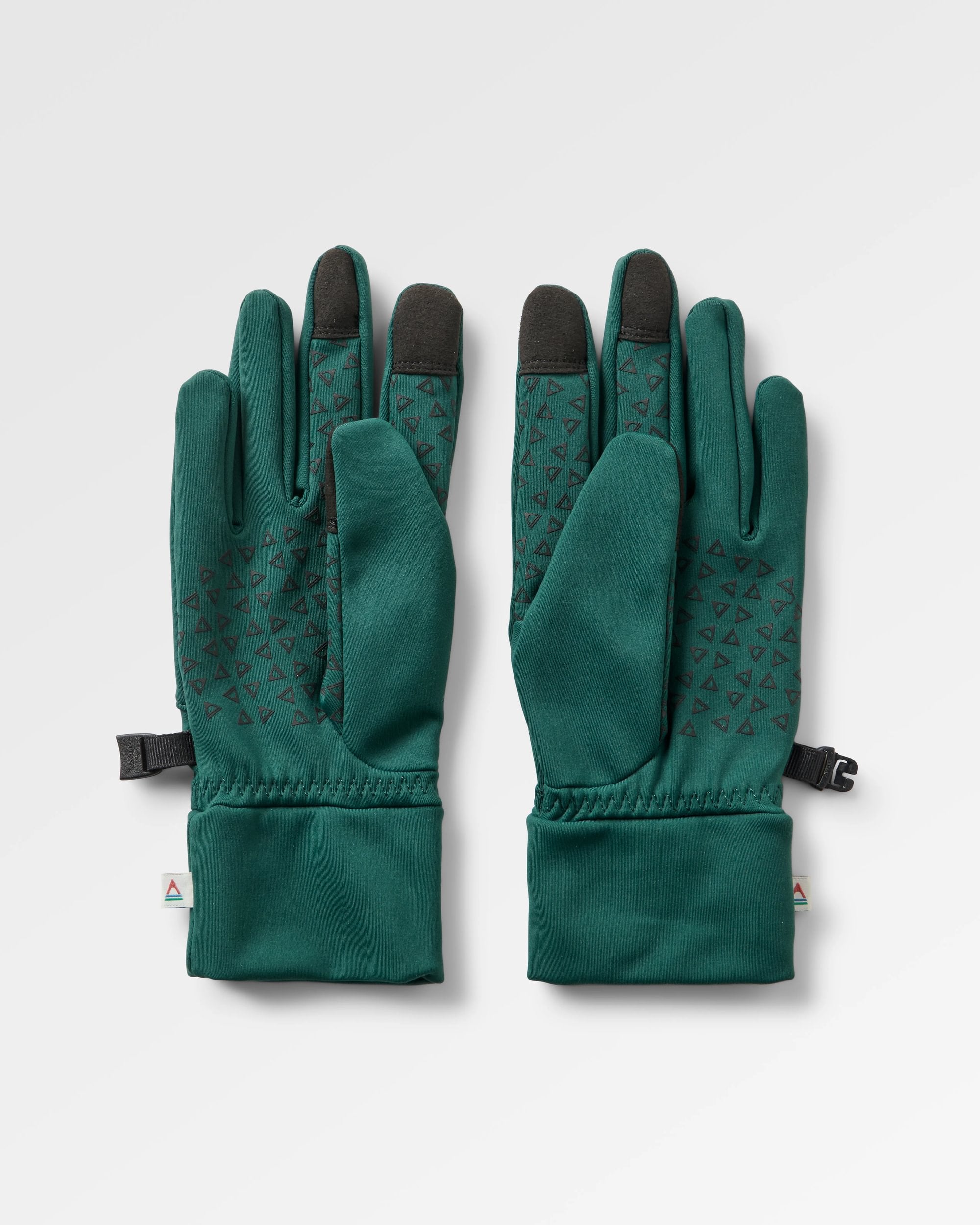 Jacks Touch Screen Gloves - Rain Forest - Flatlay