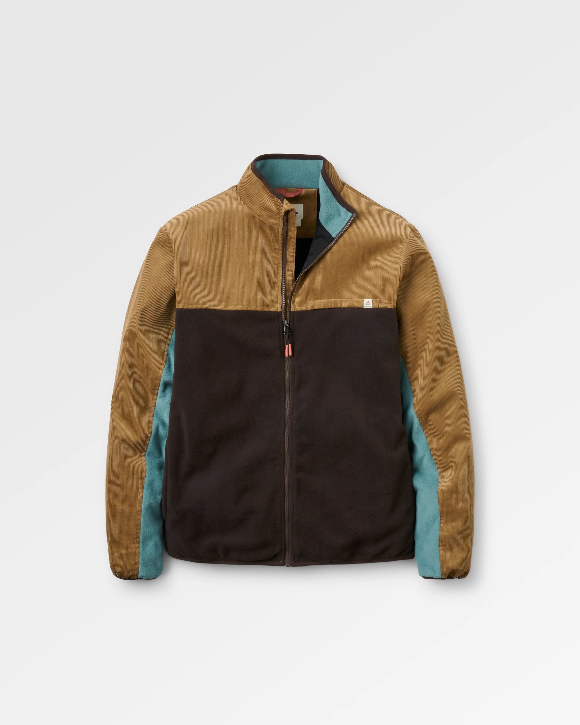 Somewhere Recycled Fleece - Caramel/Espresso - Flatlay