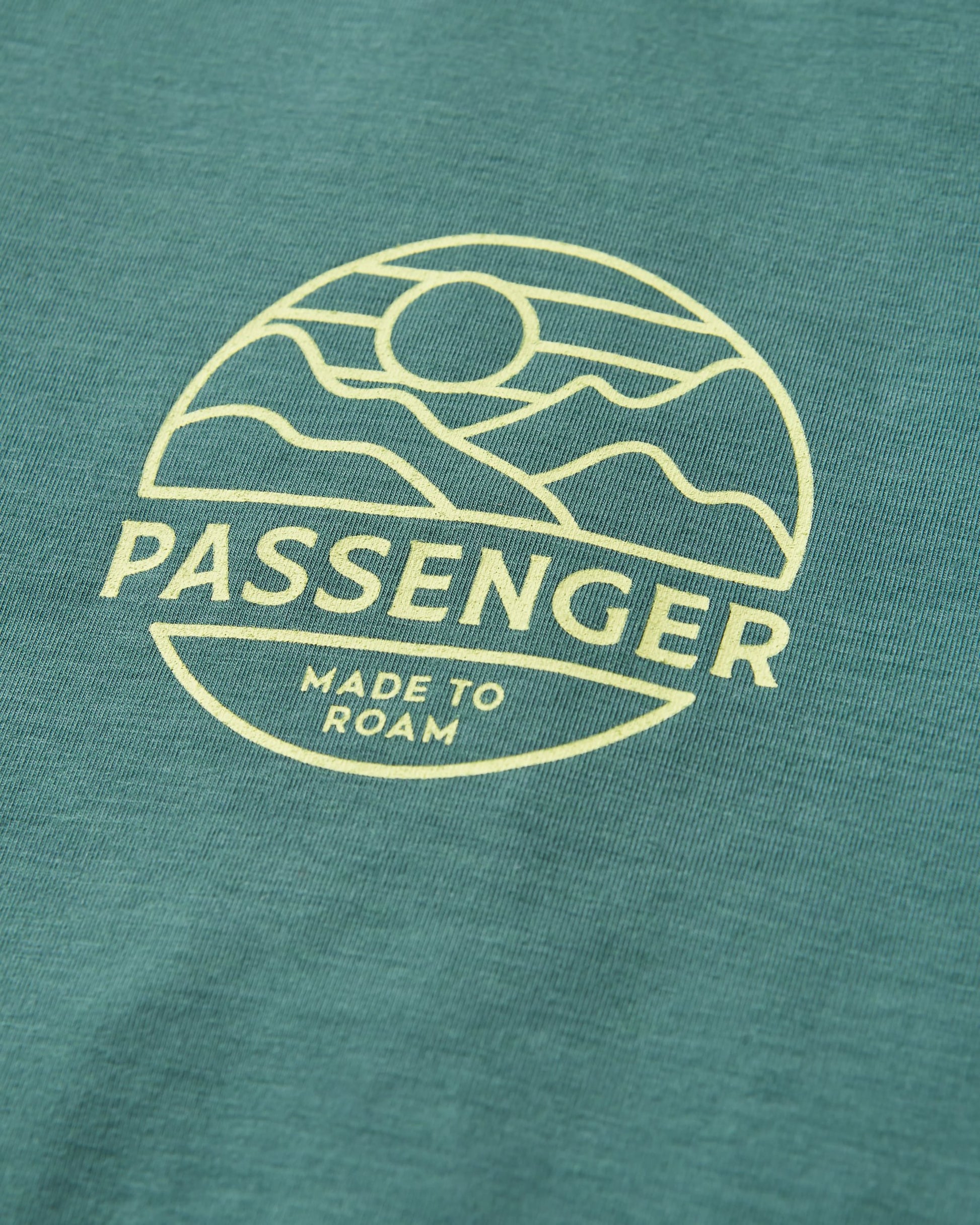 Sedona Recycled Active T-Shirt - Deep Ocean - Flatlay