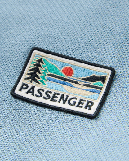 Sneak Hoodie - Faded Denim - Flatlay