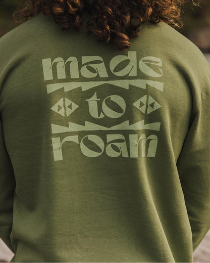 Sunrise Recycled Cotton Sweatshirt - Loden Green