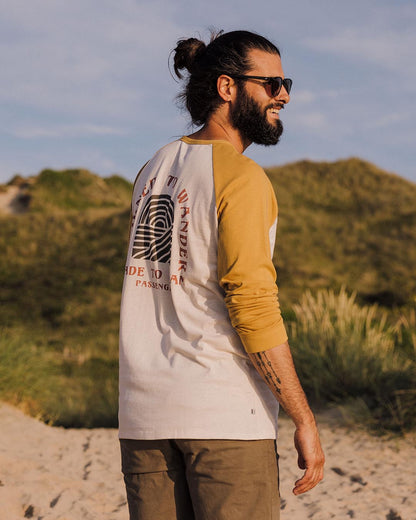 Sundown Recycled Cotton Ls T-Shirt - Mustard Gold