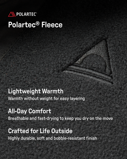 Woodland Hooded Polartec® Fleece - Black