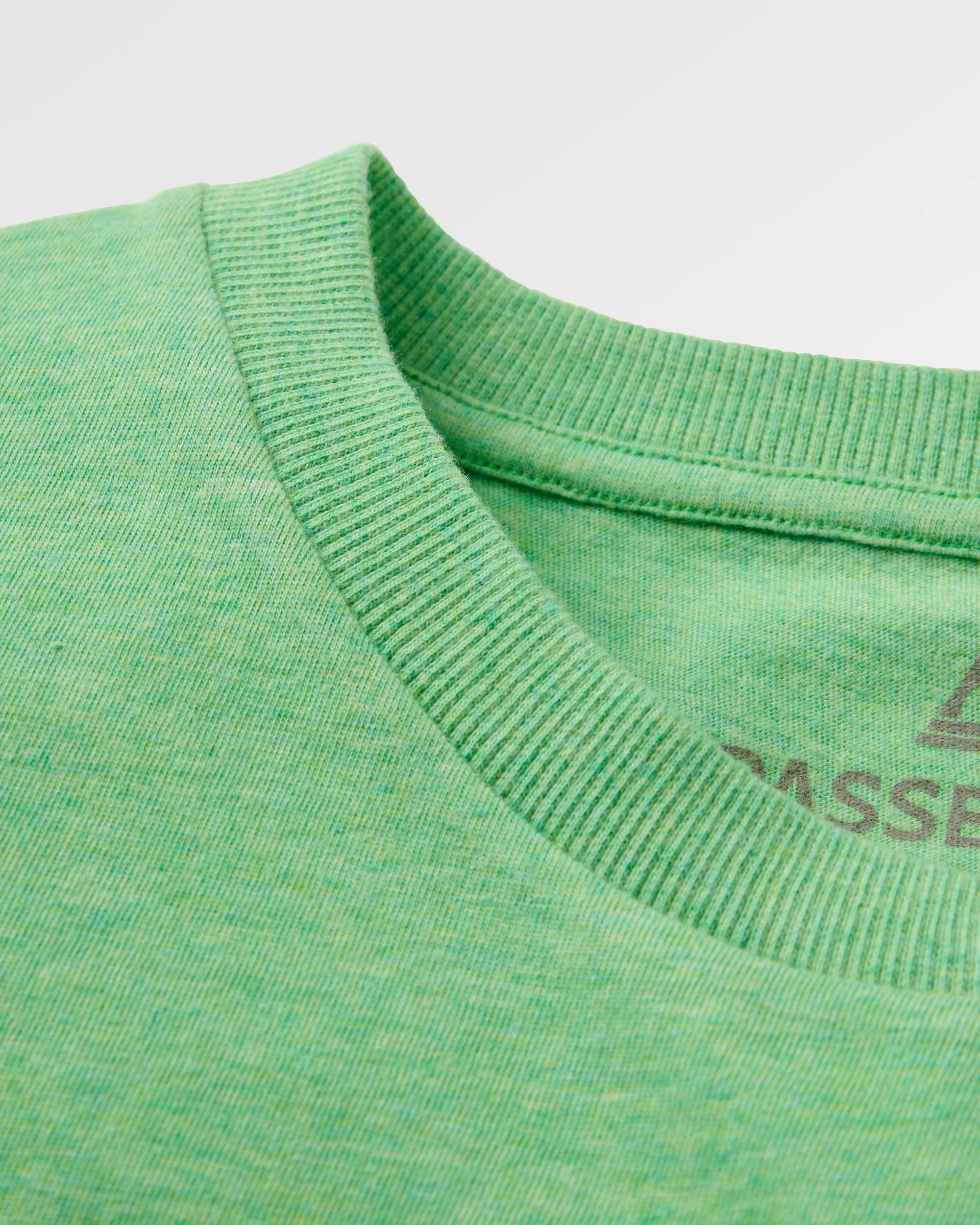 Legacy T-Shirt - True Green Marl - Flatlay
