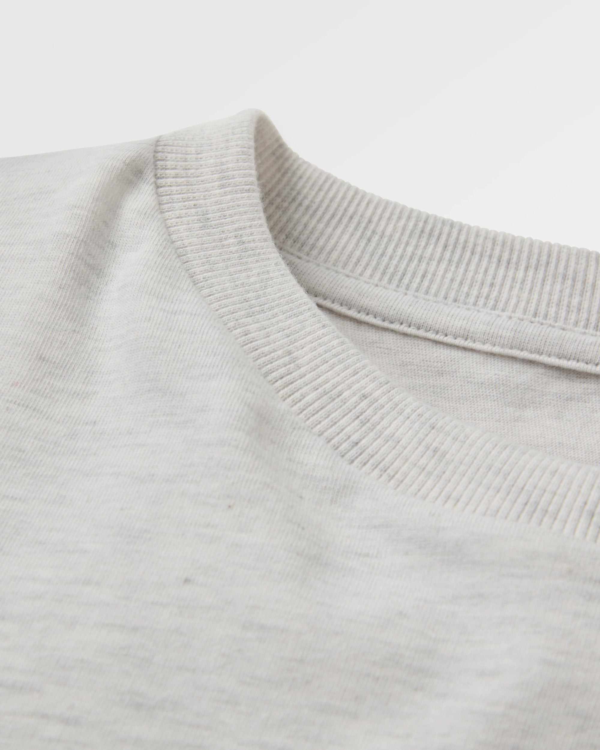 Legacy T-Shirt - Light Grey Marl - Flatlay