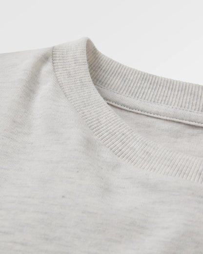 Legacy T-Shirt - Light Grey Marl - Flatlay
