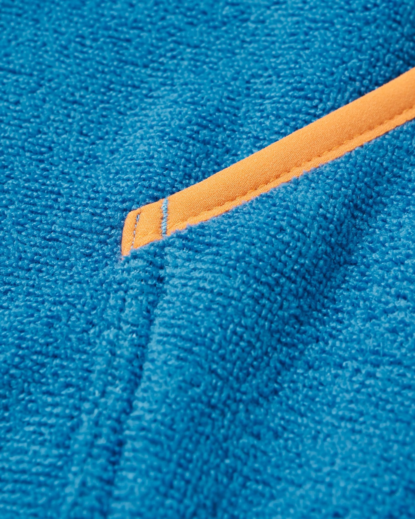 Tulum Recycled Towel Poncho - Surf Spray/ Moonlight Blue