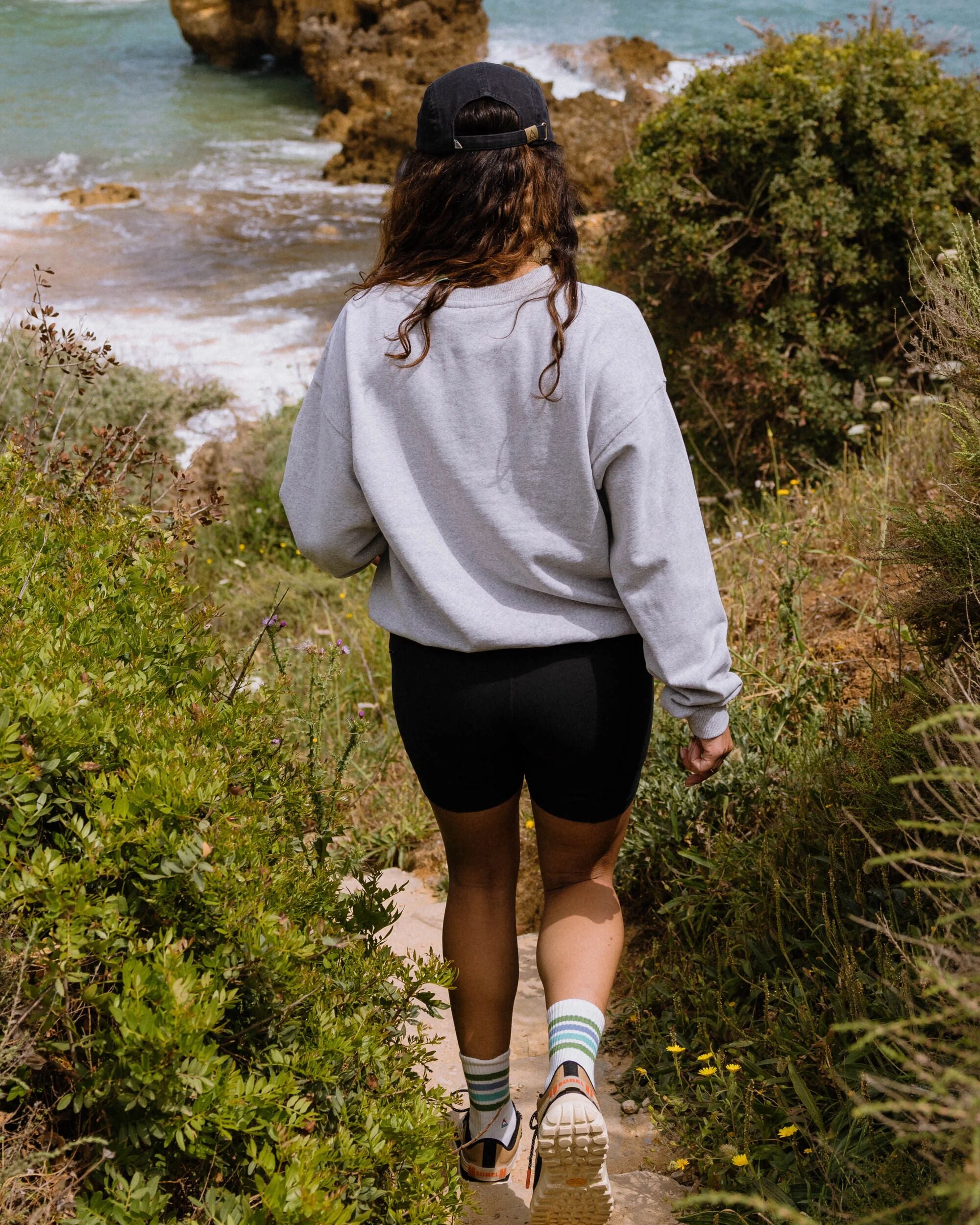 Heritage Women's Sweatshirt - Mid Grey Marl - Lifestyle