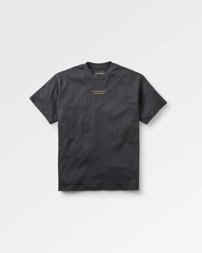 Slower Rhythms Relaxed Fit T-Shirt - Faded Black - Flatlay