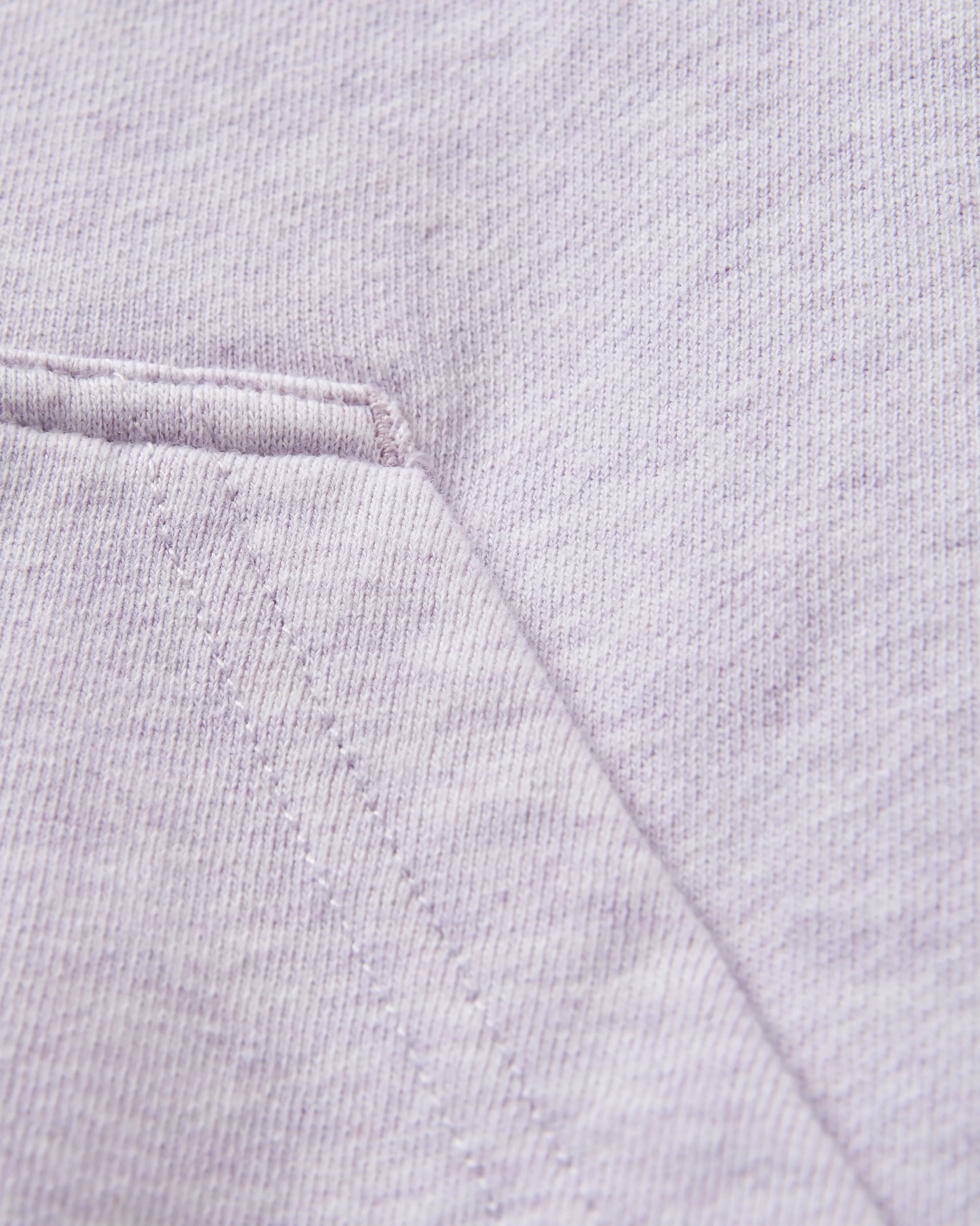 Laidback Organic Cotton Hoodie - Lilac Mist Marl - Flatlay