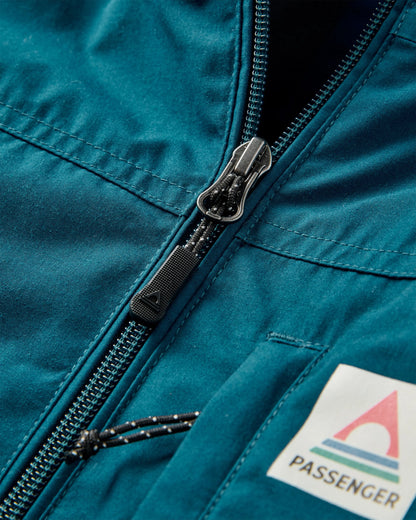 Bundoran Recycled Jacket - Tidal Blue - Flatlay