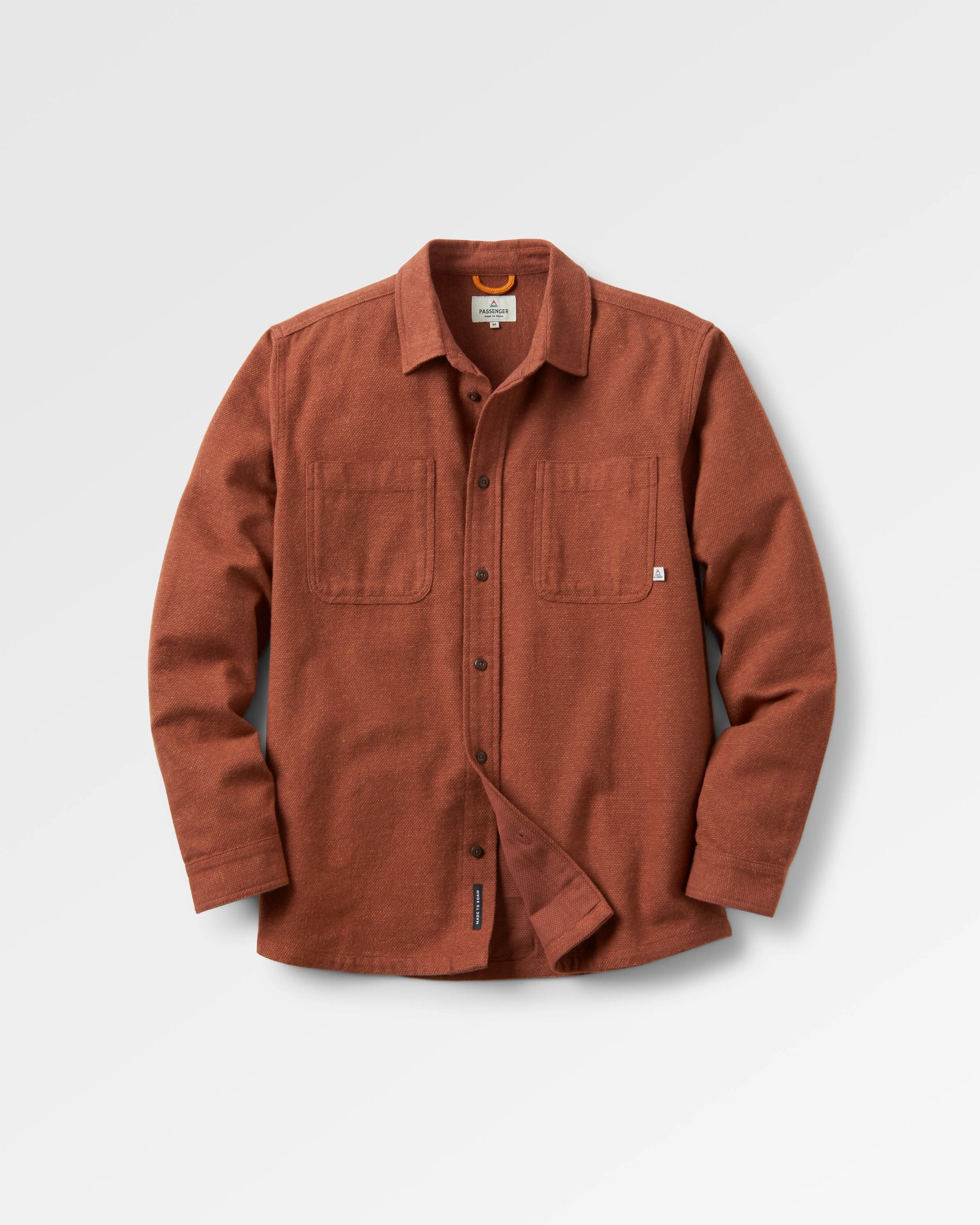 Backcountry Flannel Shirt - Cappuccino/Dusty Ochre - Flatlay