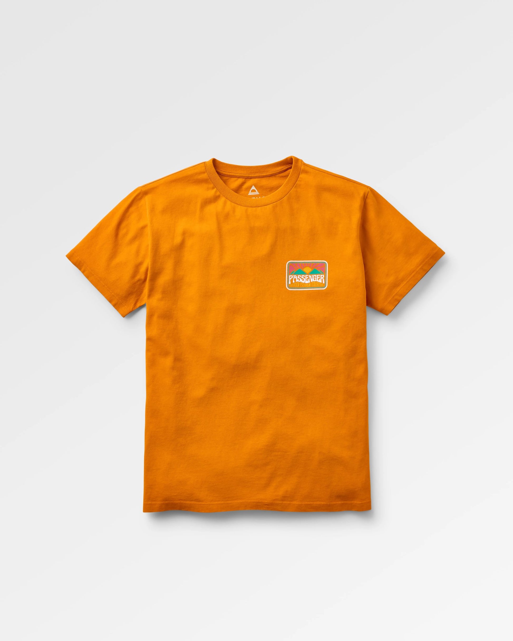 Golden Hour Recycled Cotton T-Shirt - Sunrise Orange