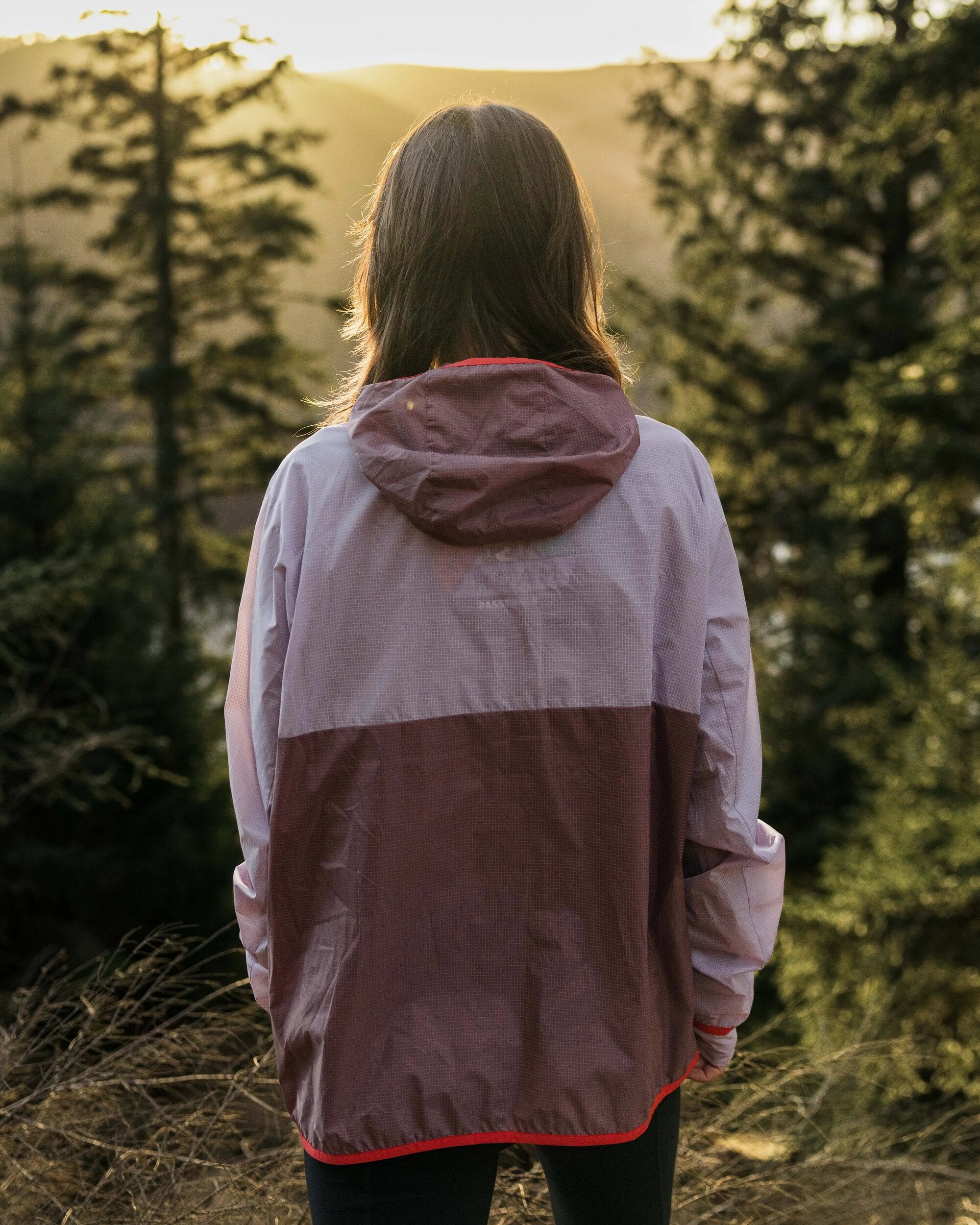 Viento Recycled Windshell Anorak - Lilac Mist/Grape - Lifestyle