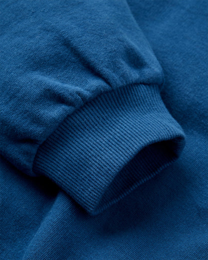 Lost Patch Relaxed Fit Sweatshirt - Blue Navy - Flatlay