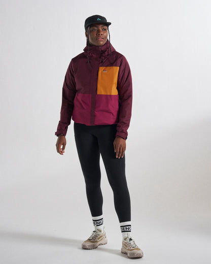 Trailscape Women's Recycled Waterproof Jacket - Fig/Wild Berry  - Studio Model