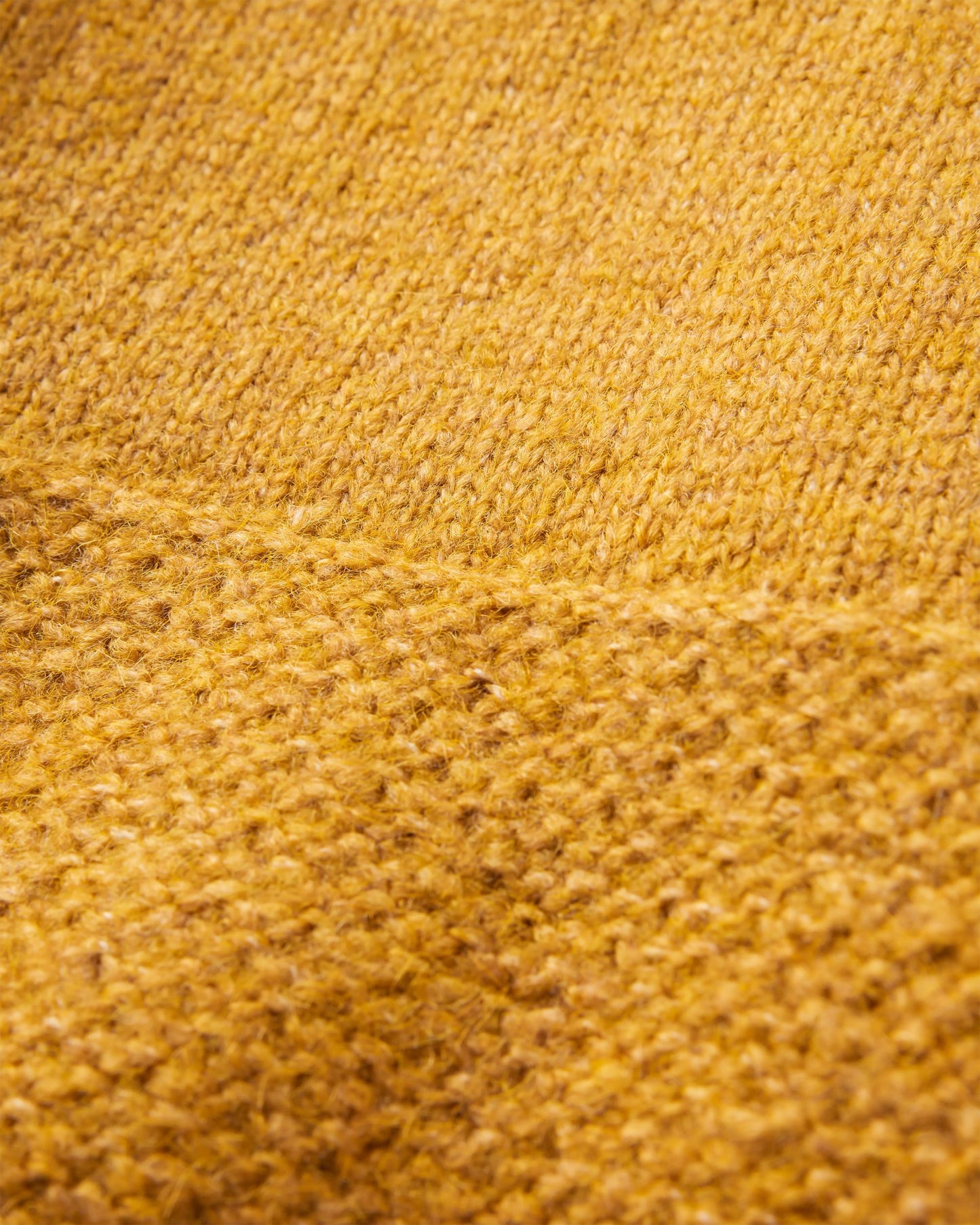 Cove Recycled Knitted Jumper - Amber Gold