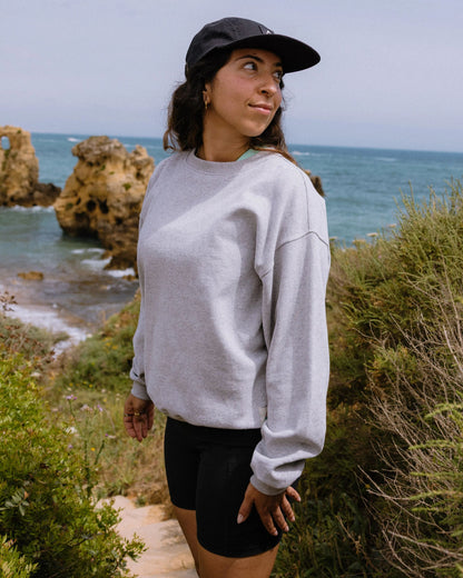 Heritage Women's Sweatshirt - Mid Grey Marl - Lifestyle
