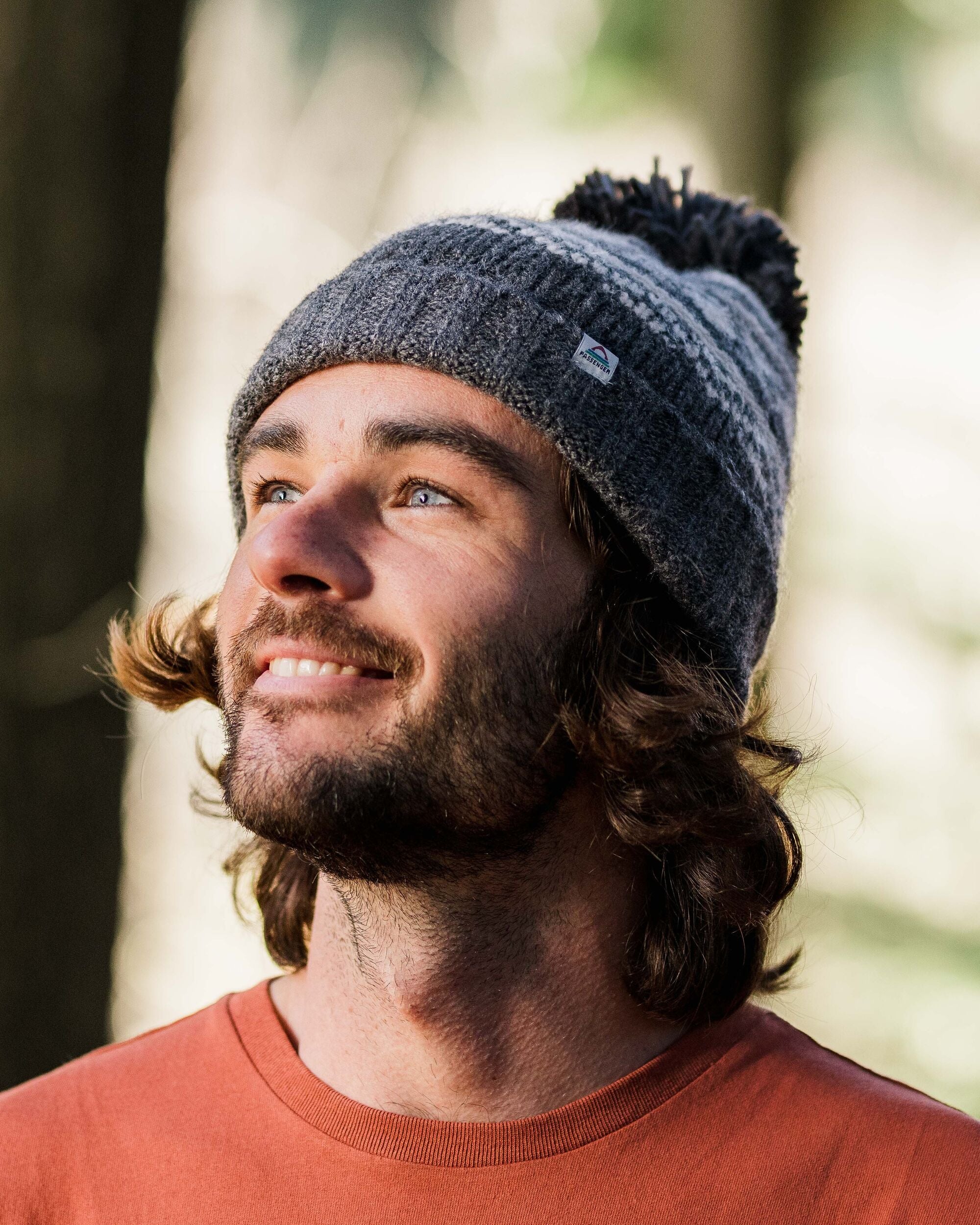 Lodge Recycled Bobble Hat - Black - Lifestyle - Male