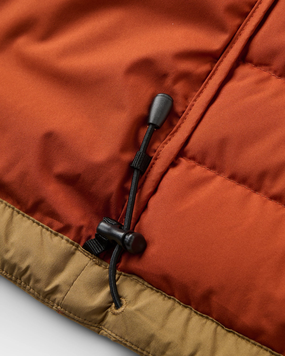 Ashland Down Jacket - Dark Rust/Caramel - Flatlay