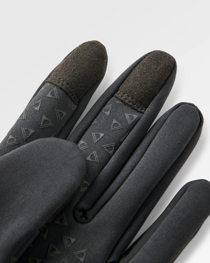 Jacks Touch Screen Gloves - Black - Flatlay