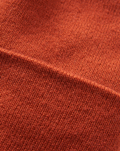 Core Recycled Low-Top Beanie - Baked Clay - Flatlay