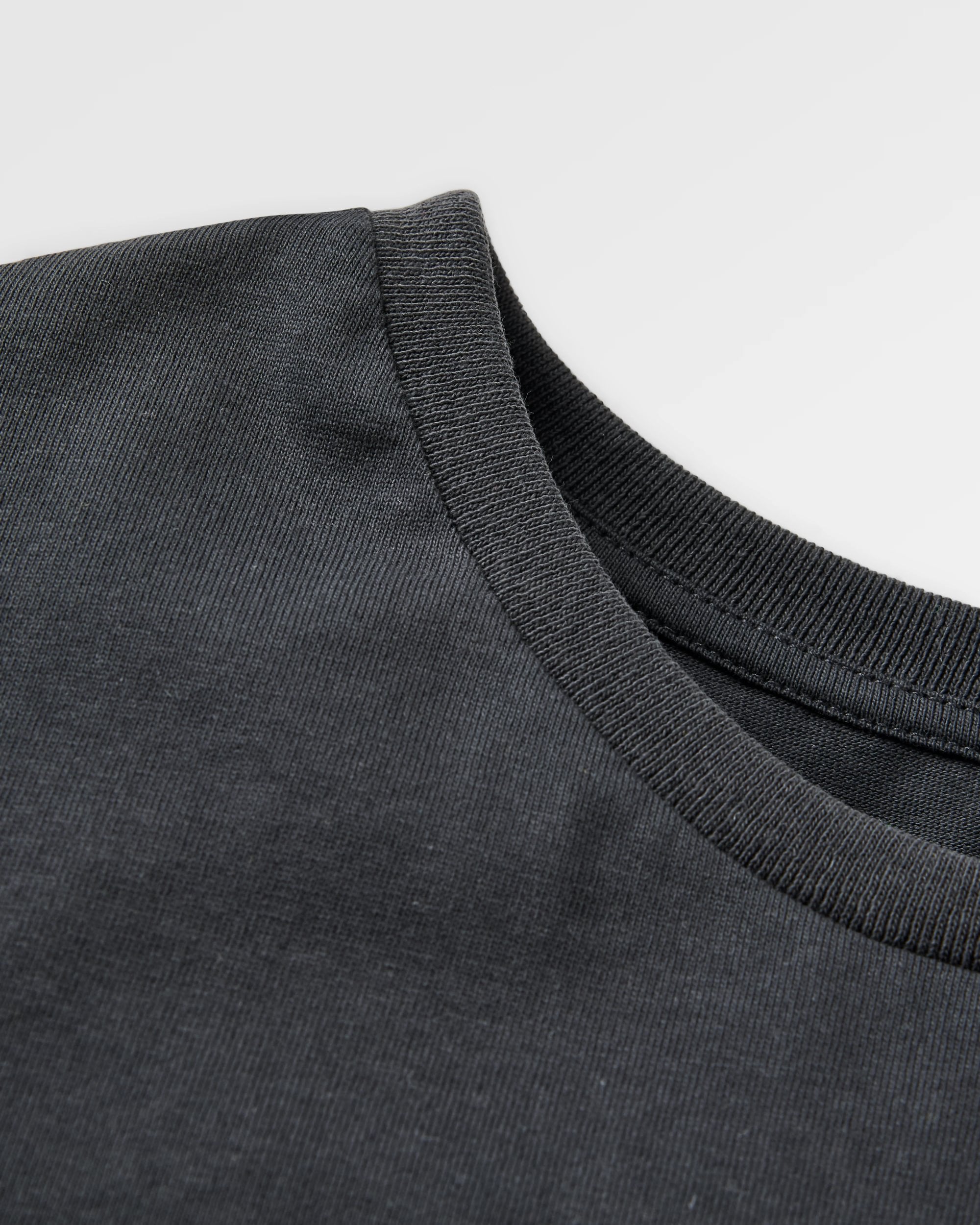 Roam Slow Men's Recycled Cotton T-shirt - Black - Flatlay