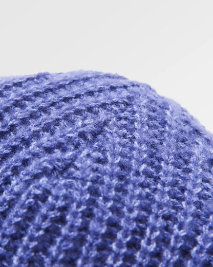 Redwood Sherpa Lined Beanie - Purple Indigo - Flatlay